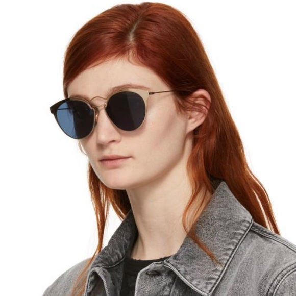 Dior Blue Ship Same Day Gold Nebula 000a9 Sunglasses - Picture 2 of 15